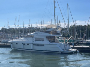 Tranquility Yachts -a 52ft Motor Yacht with waterfront views over Plymouth.